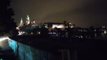 Kraków i Wawel nocą